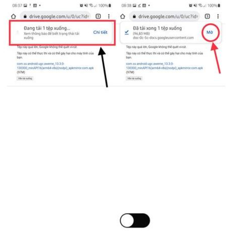 Tải Douyin APK dễ dàng, nhanh chóng chỉ trong tích tắc 4 Chọn mở khi ứng dụng tải về máy xong
