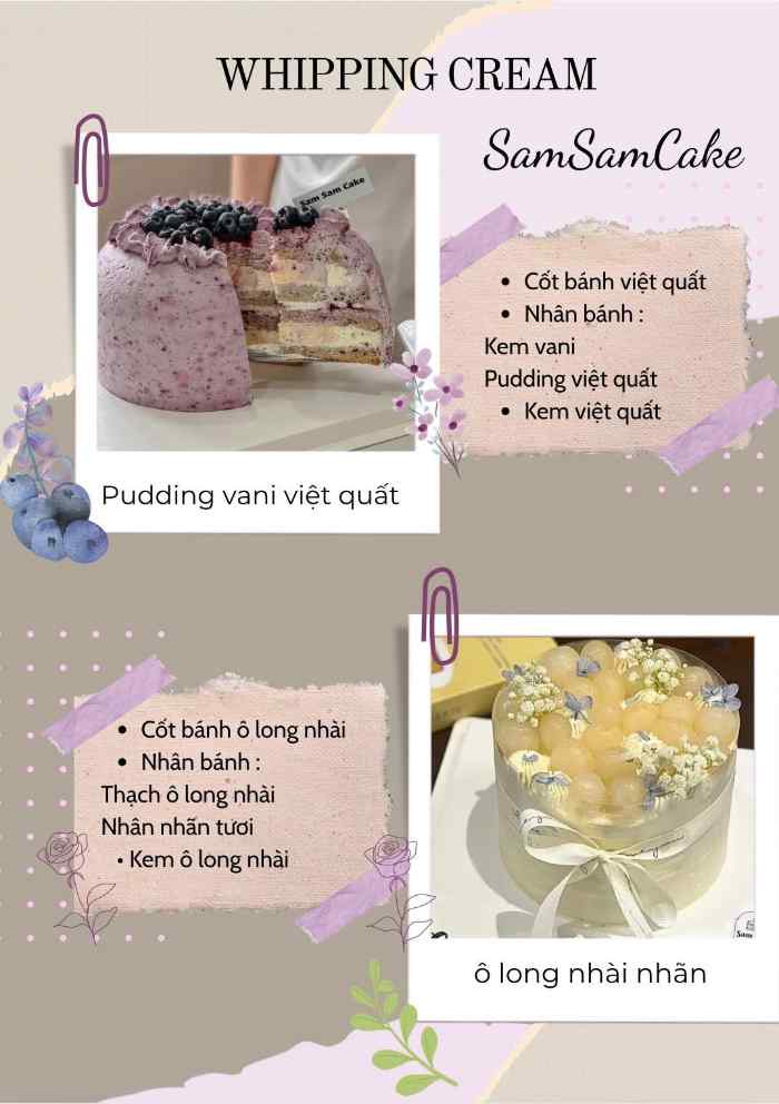 Tham khảo 5 tiệm bánh kem ở Móng Cái ngon số 1 2 Sam Sam Cake