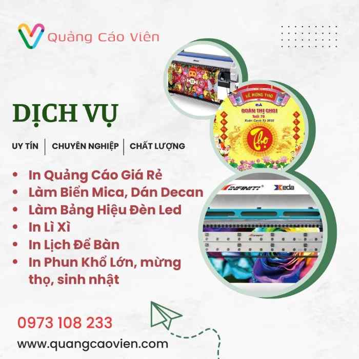 Quảng Cáo Mr. Viên - Chuyên làm bảng hiệu ở Hạ Long 