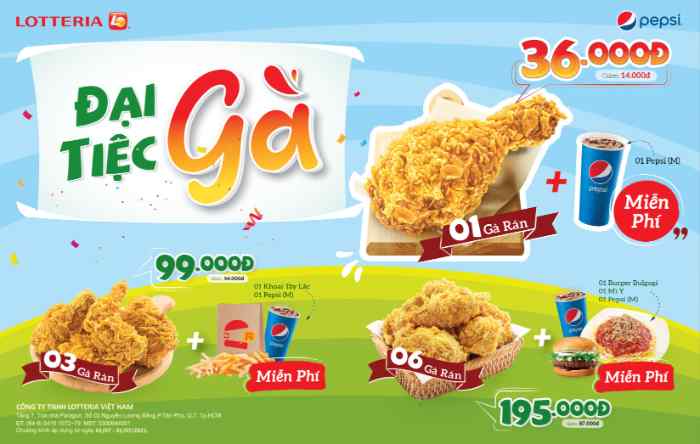 Top 4 quán gà rán ở Cẩm Phả giòn rụm, thơm ngon 2 Lotteria Vincom Cẩm Phả