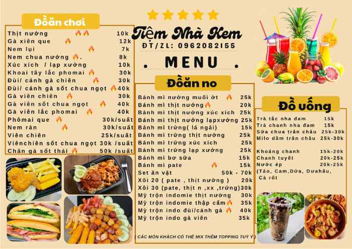 Top 4 quán bán gà rán ở Đông Triều ăn là ghiền 4 Tiệm nhà Kem - Bán gà rán ở Đông Triều