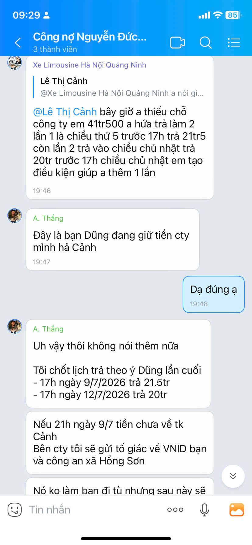 nguyen duc dung no tien khong tra 10