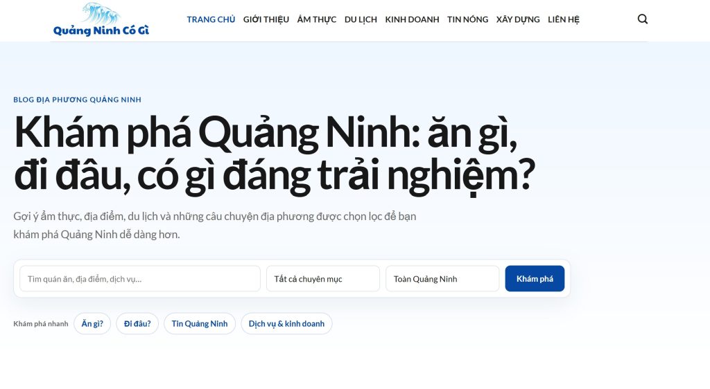 Website Quảng Ninh Có Gì – Quangninhcogi.vn